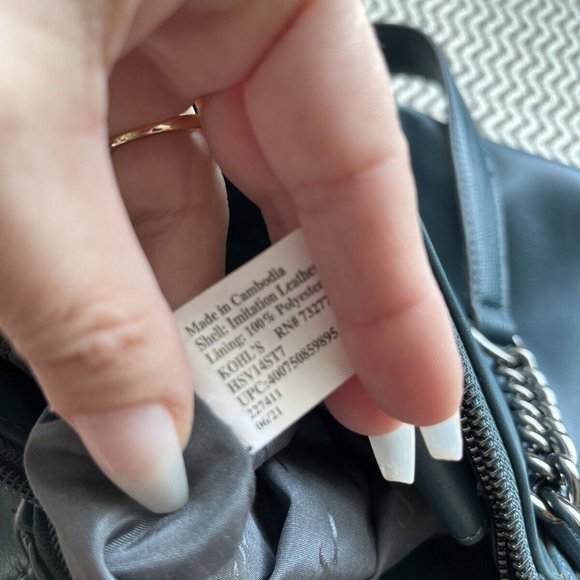 SATCHEL WOMEN'S BLUE / GREEN FAUX LEATHER SIMPLY VERA WANG BEDFORD HAND BAG - Picture 8 of 9